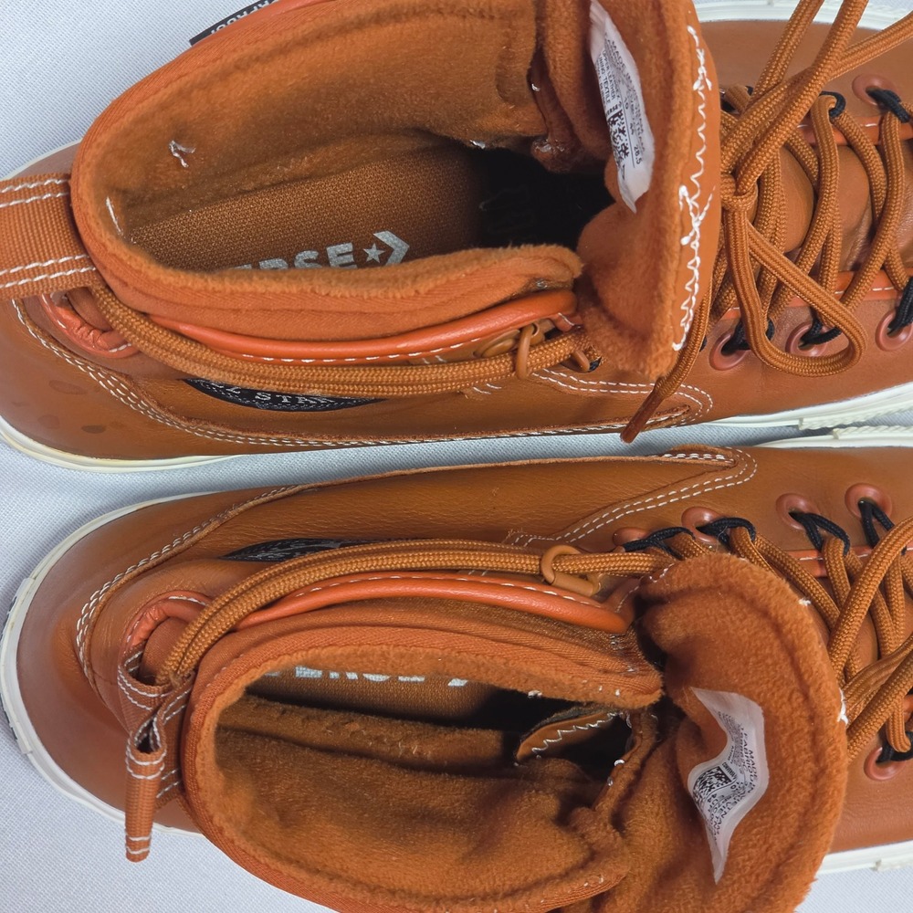 Converse Chuck Taylor All Star Terrain High Top Monarch Orange Fleece Lined 10 - Picture 9 of 9